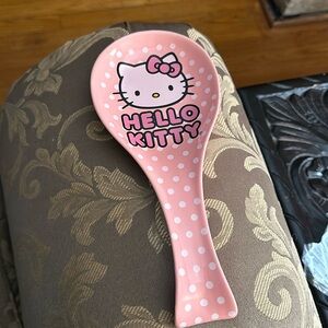 Hello Kitty Pink Polka Dot Spoon Rest